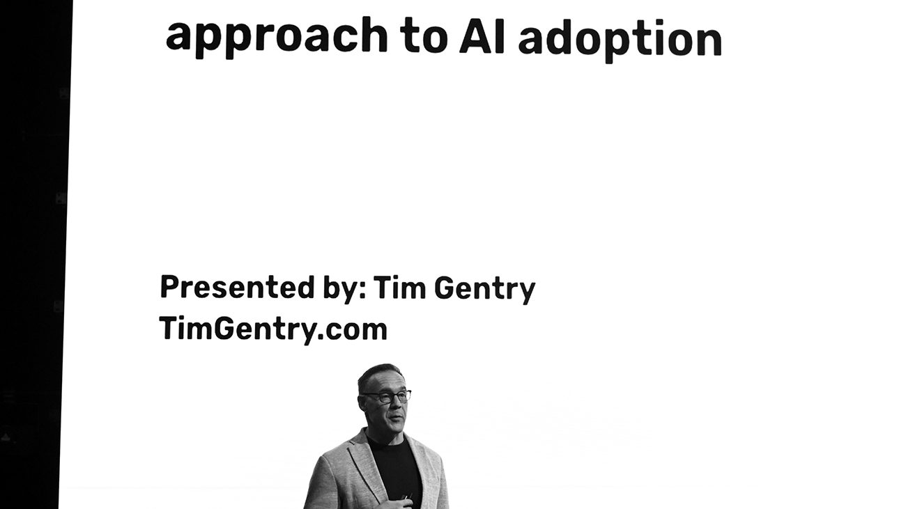 Dr. Timothy H. Gentry: The Practical AI Advantage keynote Dr. Timothy H. Gentry (Tim Gentry) presenting 'The Practical AI Advantage': YPO keynote on AI adoption and reducing time to correction, 2026